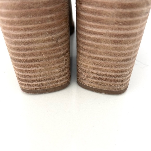 Marc Fisher Suede Heeled Ankle Boot Bootie Pointy Toe Pull On Light Tan Size 7.5 - Picture 9 of 11